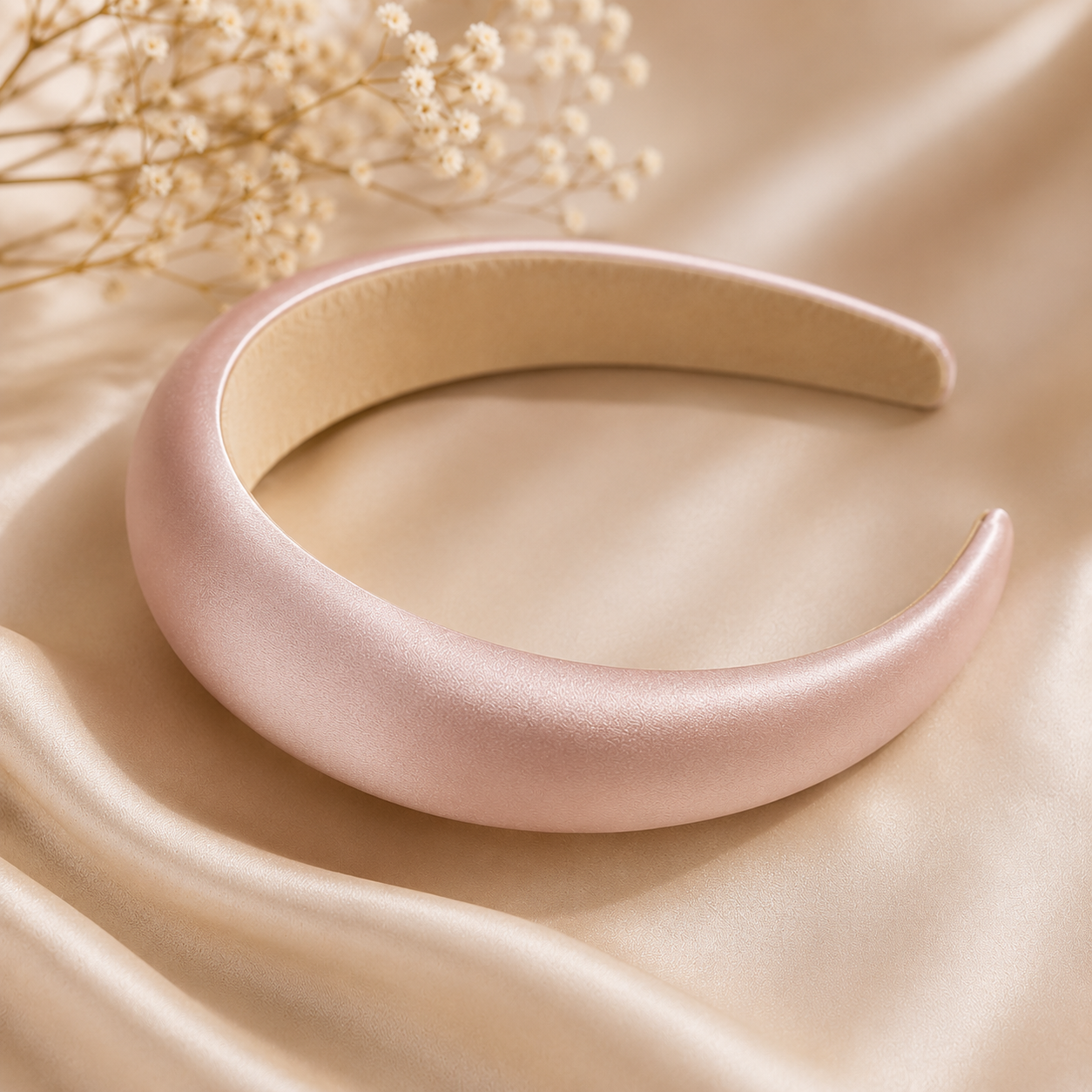Lumora Bloom Satin Spa Headband
